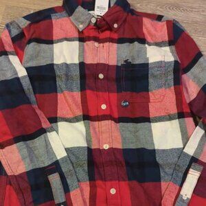 Abercrombie kids 15/16 boys button down top new